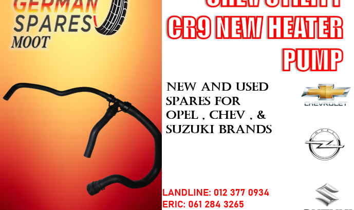 CHEV UTILITY CR9 HEATER PUMP FOR SALE