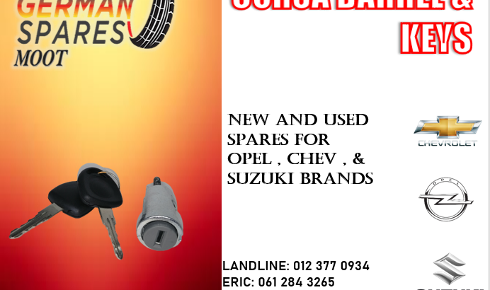 CORSA BARREL & KEYS FOR SALE