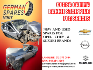 CORSA GAMMA BAKKIE STRIPPING FOR SPARES