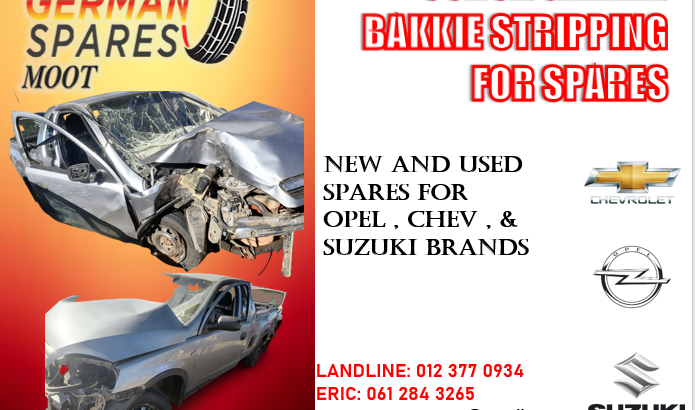 CORSA GAMMA BAKKIE STRIPPING FOR SPARES