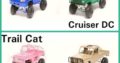 Wire and steel cars with steering