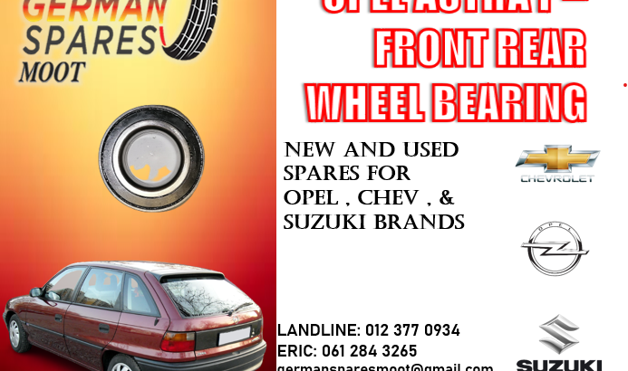 OPEL ASTRA F FRONT REAR WHEEL BEARING FOR SALE