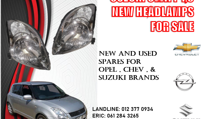 SUZUKI SWIFT 1.5 R & L NEW HEAD LAMPS FOR SALE