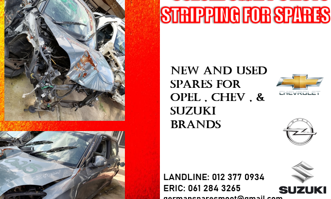 SUZUKI SWIFT S AUTO STRIPPING FOR USED SPARES