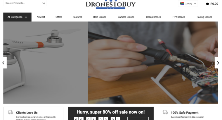 Your Own Online Store in 24HOURS!! DronesToBuyNow | 200+ Products