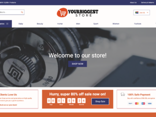 Online Store in 24HOURS!YourBiggestStore | 10,000+ Products