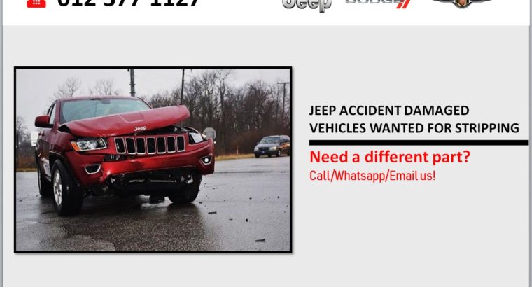 WE BUY JEEP ACCIDENT DAMAGED VEHICLES