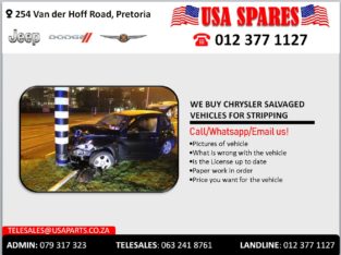 WE BUY CHRYSLER SALVAGED VEHICLES FOR STRIPPING