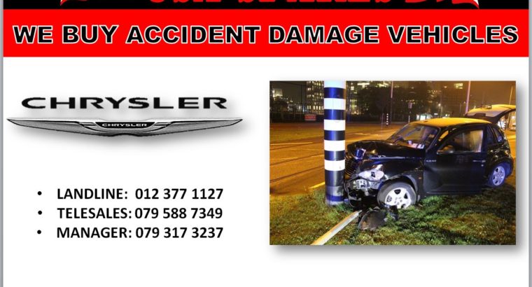 WE BUY CHRYSLER ACCIDENT DAMAGED VEHICLES