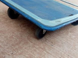 Heavy Steel Folding Trolley – (White + Blue) ON SALE!!!