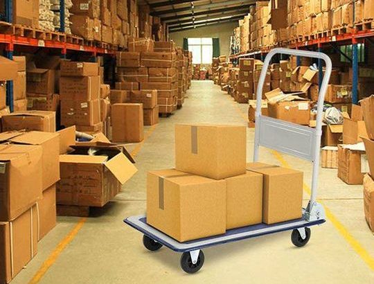 Heavy Steel Folding Trolley – (White + Blue) ON SALE!!!