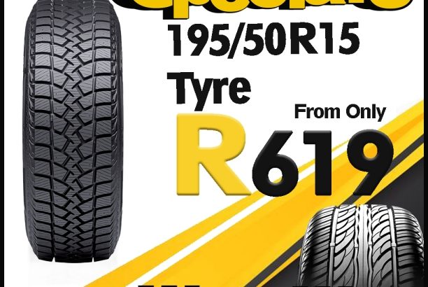 Save BIG at Wheel Wise! Get 195/50R15 Tyre From ONLY R619!