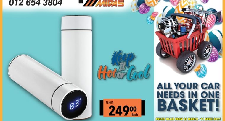 Autogear Temperature Display Insulated Flask