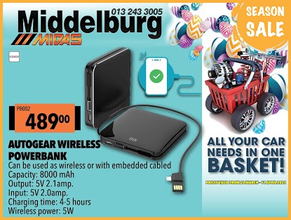 Easter SALE at Middelburg Midas -Sparesworld