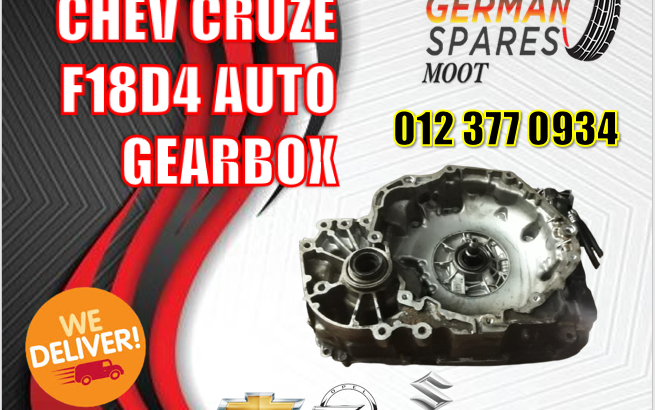 CHEV CRUZE F18D4 GEARBOX SPARE PART AVAILABLE