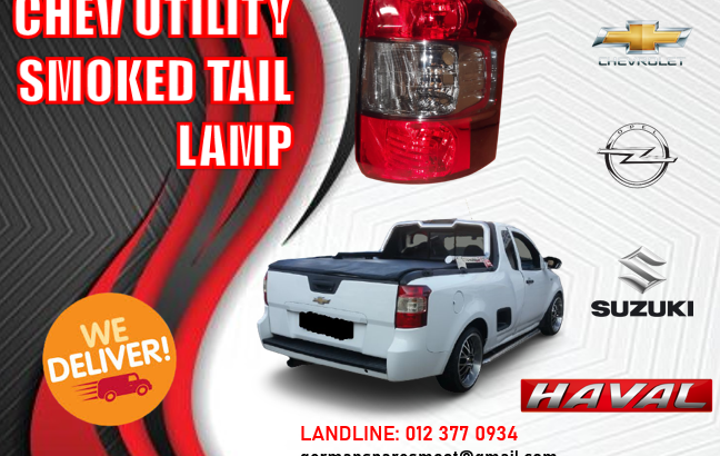 CHEV UTILITY SMOKED TAIL LAMP NEW PART AVAILABLE