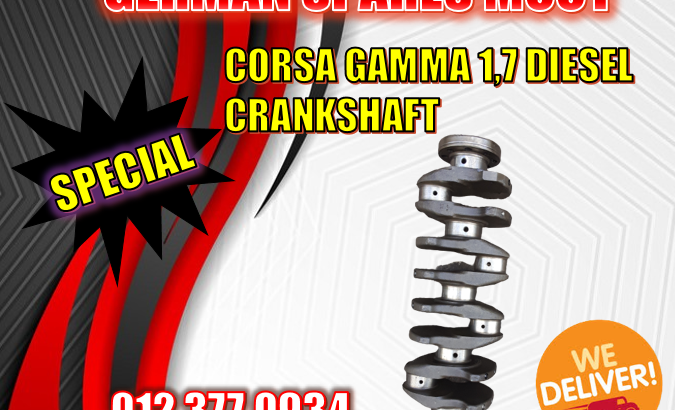 Gamma 1.7 Diesel Crankshaft – used and new spare parts