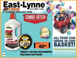 Shield 1L Splash Car Shampoo PLUS 50ml Car Polish ONLY R40