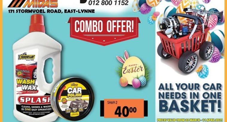 Shield 1L Splash Car Shampoo PLUS 50ml Car Polish ONLY R40