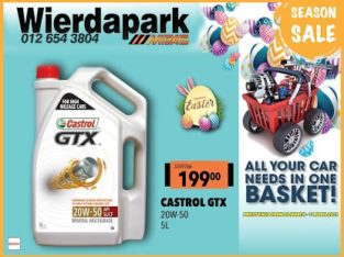 Season SALE! Get Castrol GTX for ONLY R199 at Wierdapark Midas!