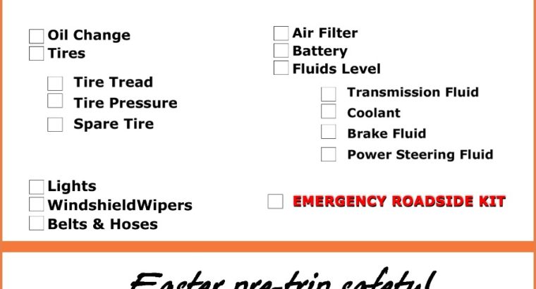 Easter Pre-Trip Safety!