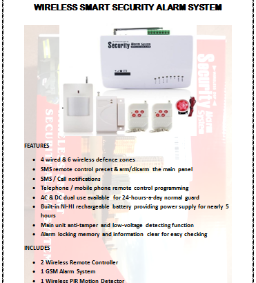 Wireless Security Alarm System