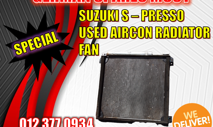 SUZUKI S-PRESSO USED AIRCON RADIATOR FAN