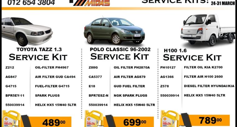 Road Trip Ready Service Kits at Wierdapark Midas
