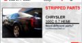 CHRYSLER 300C 5.7 HEMI USED STRIPPED PARTS FOR SALE