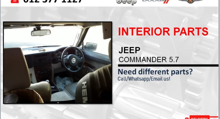 JEEP COMMANDER 5.7 NEW & USED INTERIOR SPARES/PARTS