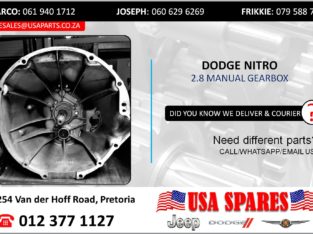 DODGE NITRO 2.8 USED/STRIPPED MANUAL GEARBOX FOR SALE