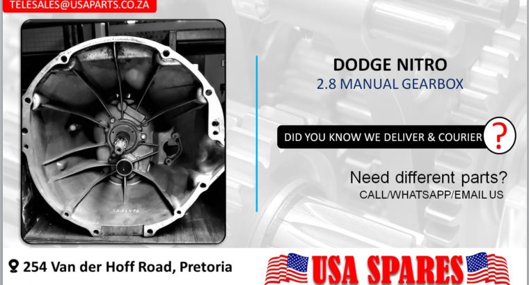 DODGE NITRO 2.8 USED/STRIPPED MANUAL GEARBOX FOR SALE
