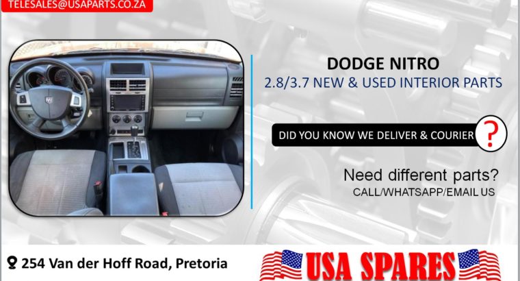 DODGE NITRO 2.8/3.7 NEW & USED INTERIOR SPARES/PARTS