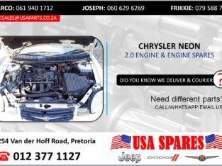 CHRYSLER NEON 2.0 USED MOTOR & MOTOR SPARES/PARTS