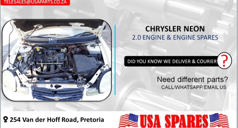 CHRYSLER NEON 2.0 USED MOTOR & MOTOR SPARES/PARTS