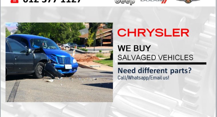 WE BUY CHRYSLER SALVAGED VEHICLES
