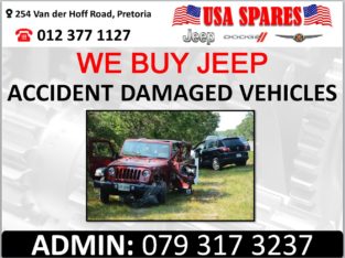 WE BUY JEEP ACCIDENT DAMAGED VEHICLES FOR STRIPPING