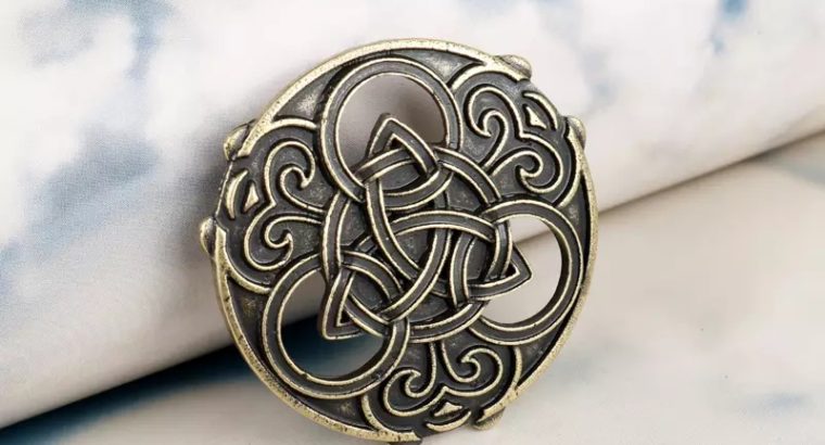 Vintage Viking Shield Pin Brooch
