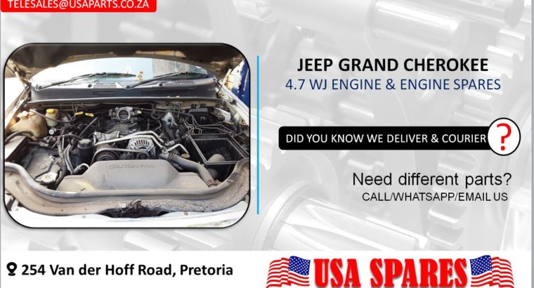 JEEP GRAND CHEROKEE 4.7 WJ USED MOTOR & MOTOR SPARES/PARTS
