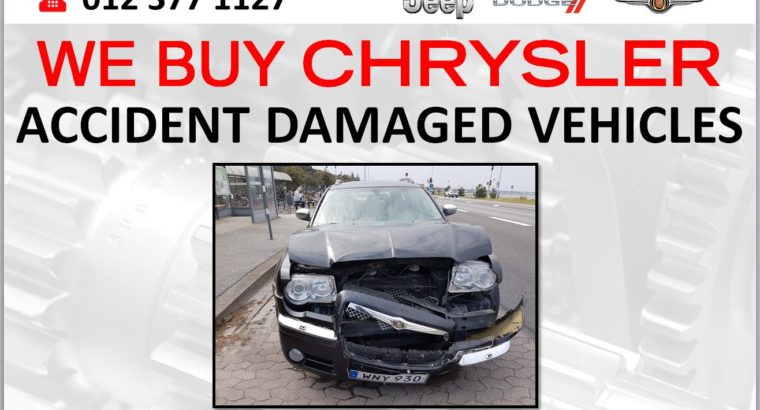 WE BUY CHRYSLER ACCIDENT DAMAGED VEHICLES FOR STRIPPING