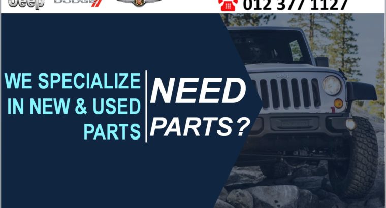 NEED A PART? WE SPECIALIZE IN NEW & USED SPARES FOR JEEP