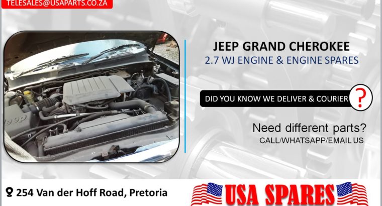 JEEP GRAND CHEROKEE 2.7 WJ USED MOTOR & MOTOR SPARES/PARTS