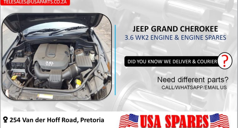 JEEP GRAND CHEROKEE 3.6 WK2 USED MOTOR & MOTOR SPARES/PARTS