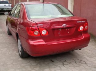 Tokunbu Toyota Corolla