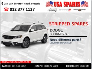 DODGE JOURNEY 3.6 STRIPPED SPARES FOR SALE