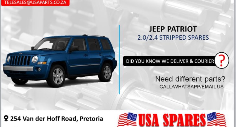 JEEP PATRIOT 2.0/2.4 STRIPPED SPARES/PARTS