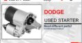 DODGE USED STARTER FOR SALE