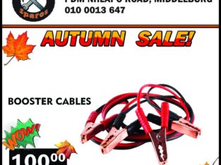 Booster Cables ONLY R100!