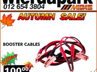 Booster Cables ONLY R100!