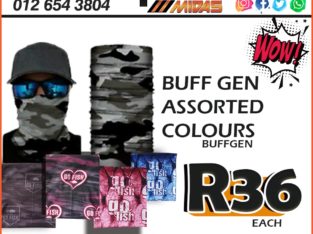 Buff Gen Assorted Colours ONLY R36 each at Wierdapark Midas!